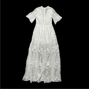 Showpo White Lace Jumpsuit